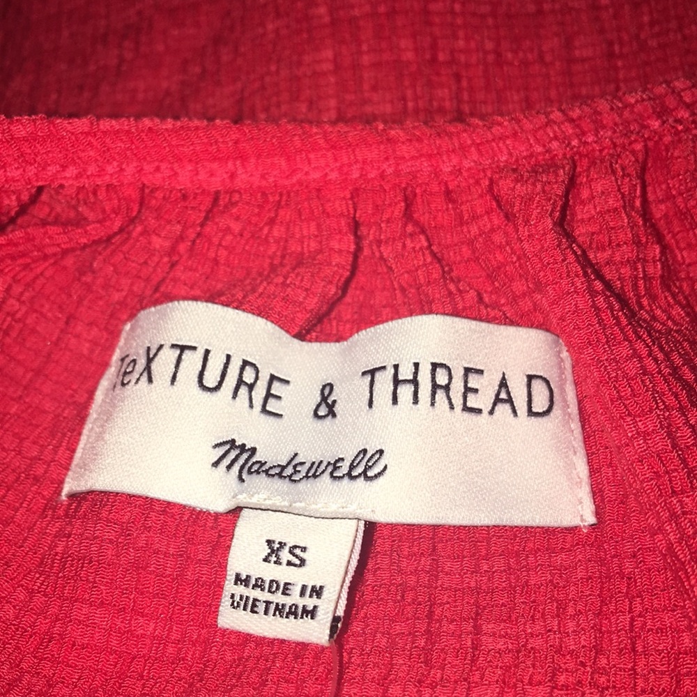 NWT Madewell Texture & Thread Peasant Top - Picture 4 of 7